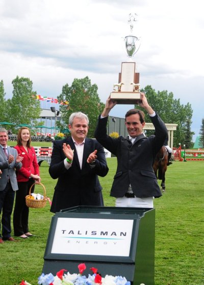 Andres Rodriguez recibe premio a Mejor Jinete en Le Touquet Francia mayo 2014