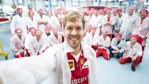 Vettel selfie