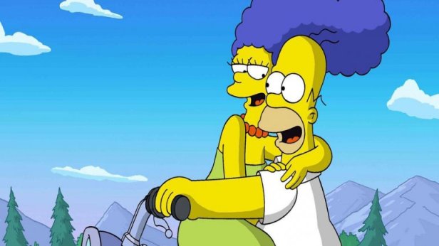 los simpsons-homero-marge