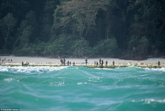 La isla Sentinel del Norte 1