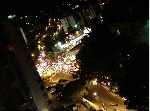 Colapsada la Cota Mil por protesta en la USM (Foto)