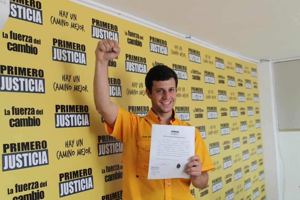 Elías Sayegh se postuló para las primarias de PJ en El Hatillo