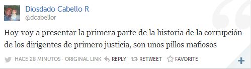 Diosdado le respondió a Capriles en Twitter