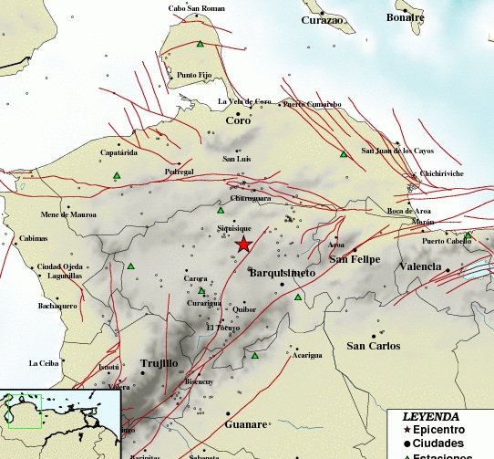 Tembló al sur de Churuguara