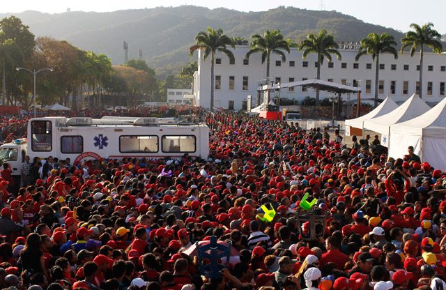 Marea chavista en Caracas (Video)