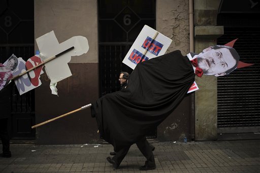 Miles protestan en España contra la austeridad