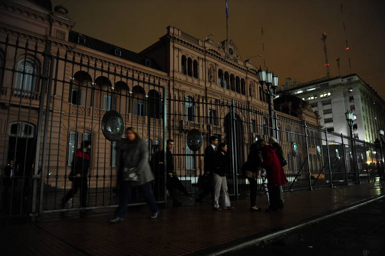 Apagón en la Casa Rosada (Fotos)