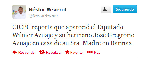 Reverol: El diputado Wilmer Azuaje apareció en casa de su madre