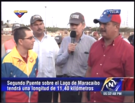 Arreaza: segundo puente sobre el lago traerá porvenir