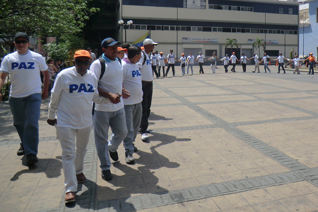 Voluntad Popular forma cadena humana por la Paz y contra la persecución política (Fotos)