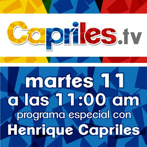 Capriles estrena programa en internet para vencer la censura (Fotos)