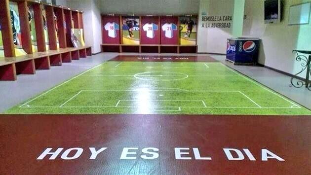 Así luce el camerino de la Vinotinto (FOTOS)