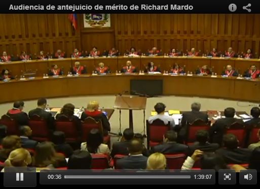 Así fue la audiencia de Antejucio de Mérito de Richard Mardo (Video)