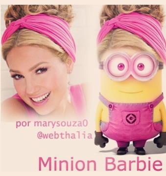 Mira a Thalía como un “Minion” de “Mi Villano Favorito” (Foto)