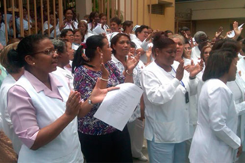 Enfermeros de Carabobo rechazaron el incremento de la jornada laboral
