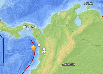 Sismo de magnitud 6,5 en noroeste de Colombia