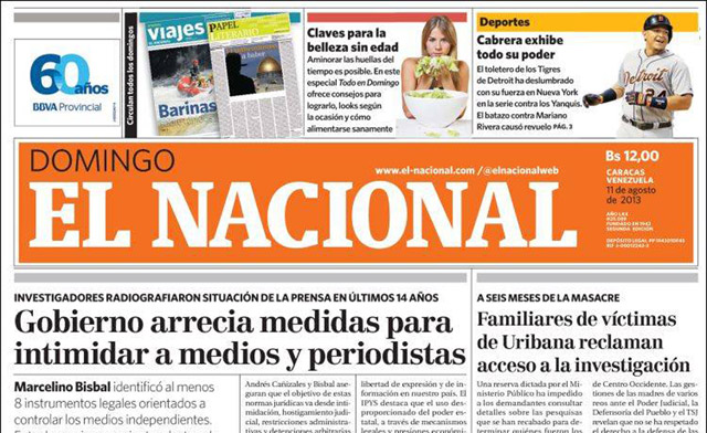 Portadas del domingo 11 de agosto