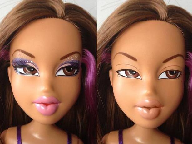 Mira cómo se vería la Barbie sin maquillaje (Fotos)