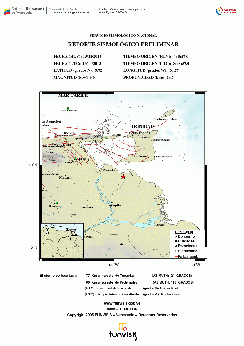 Tembló en Tucupita