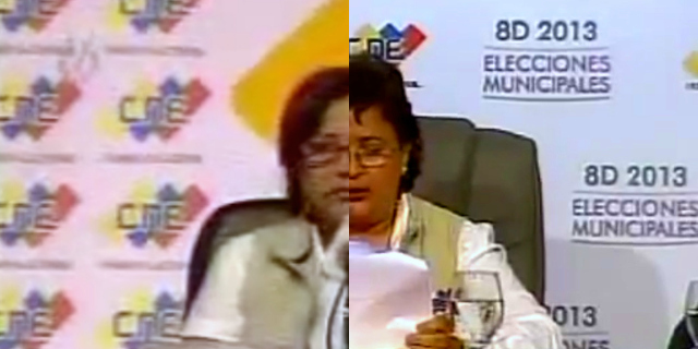 IMPERDIBLE: Tibisay Lucena 2008 vs Tibisay Lucena 2013… anunciando resultados (vía @prodavinci)