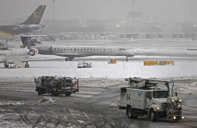 Nevada en Nueva York deja varados a viajeros que acudieron al Super Bowl (Fotos)