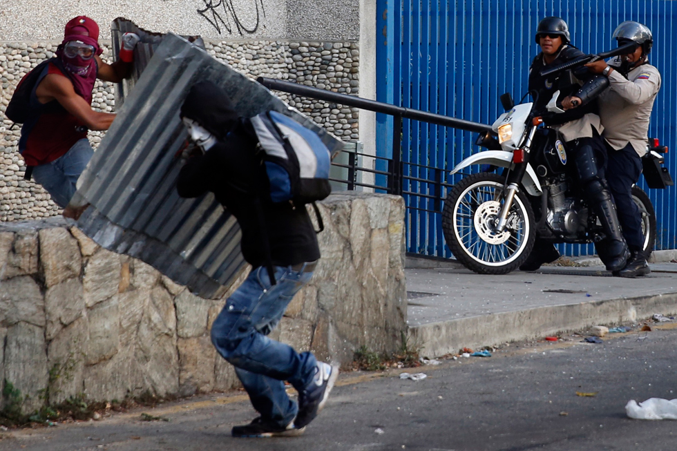 Plaza Altamira, el campo de batalla de las protestas en Caracas