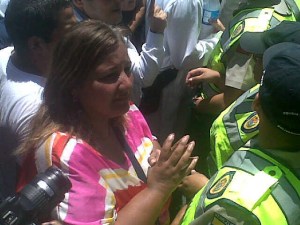 Diputada Figuera denuncia agresión de efectivos de seguridad (Fotos)