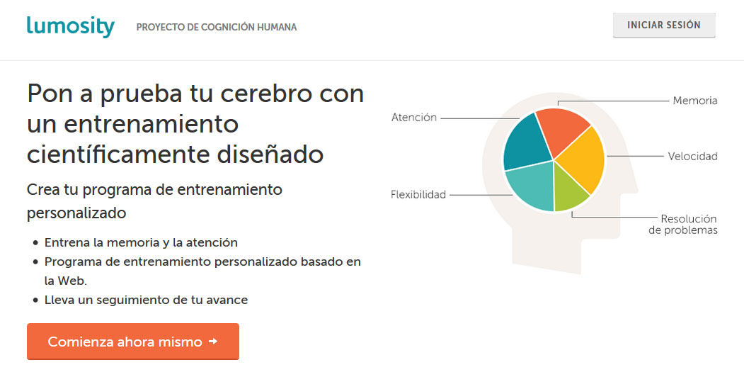 Pon a prueba tu cerebro con juegos diseñados científicamente por Lumosity