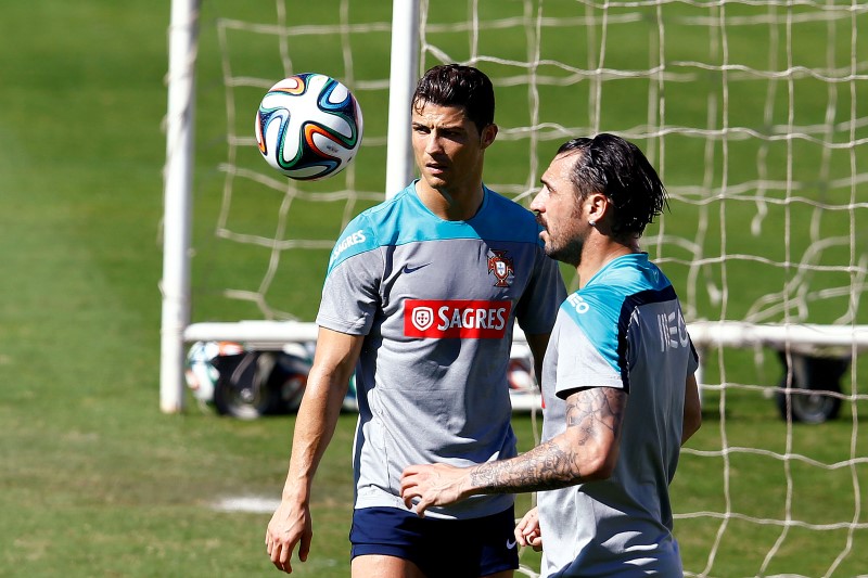 CR7 en los entrenamientos (Foto)