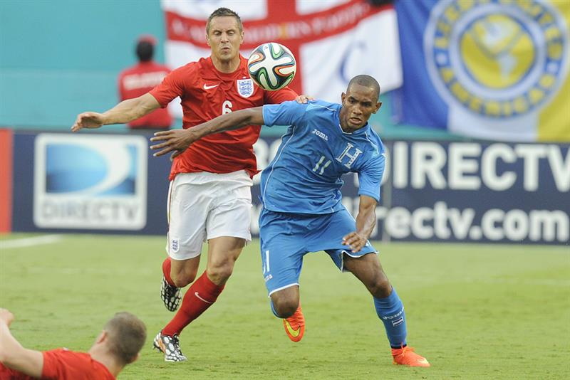 Tablas entre Inglaterra y Honduras antes de ir a Mundial Brasil 2014