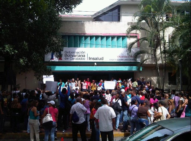 Trabajadores de Insalud protesta por reivindicaciones laborales #11J (Foto)