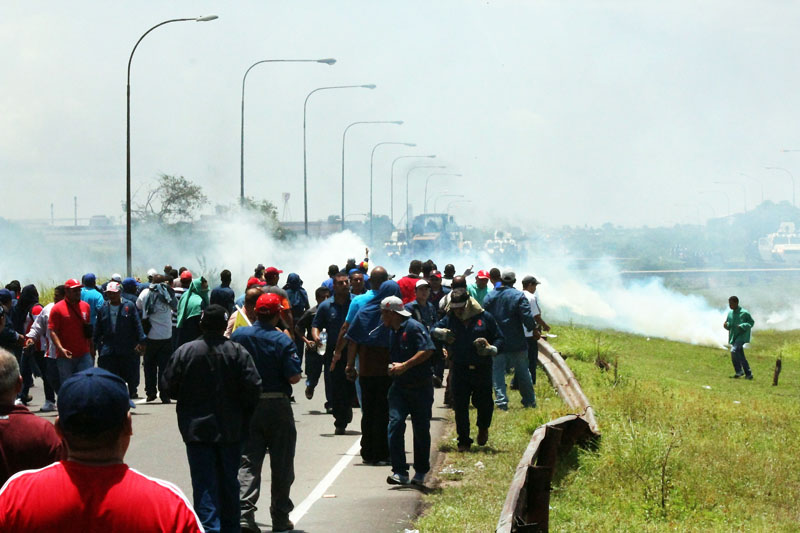 Gobierno accionó su fuerza militar para acabar con protesta en Sidor