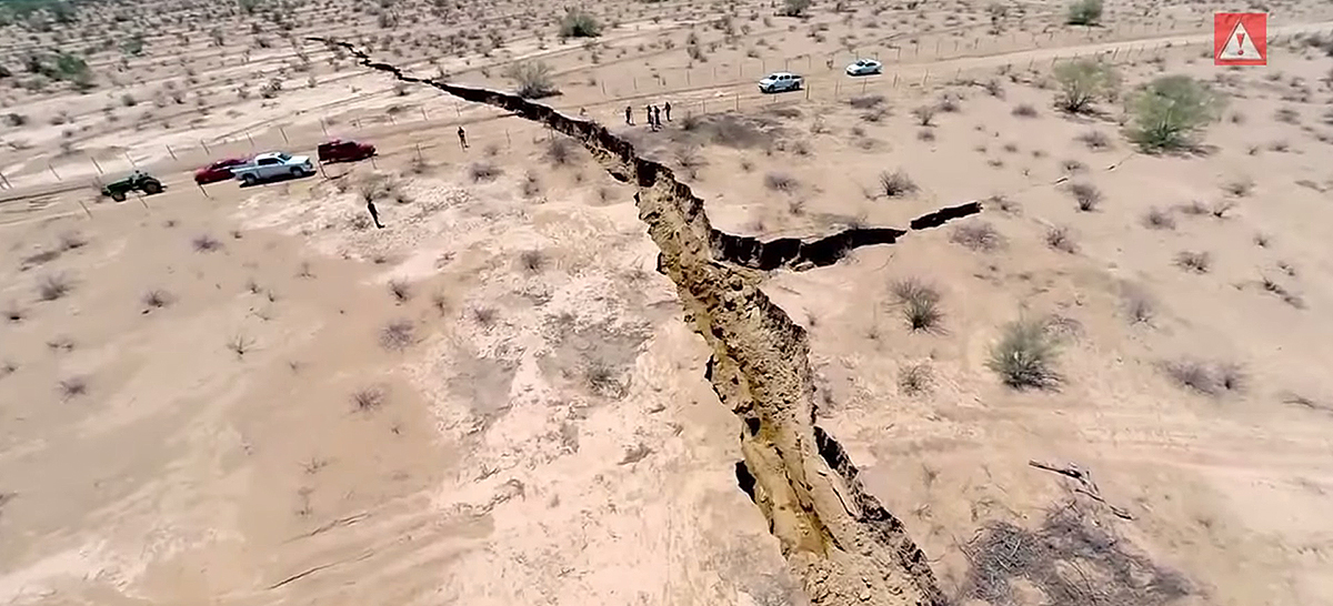 Aparece una grieta de un kilómetro de largo en México (VIDEO)
