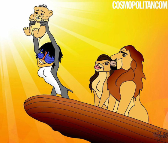 Kim Kardashian y Kanye West se transforman en personajes de Disney (FOTOS)