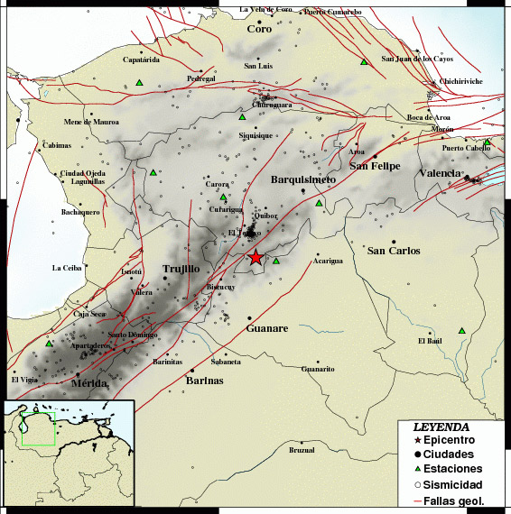 Sismo de 2.8 se registró en El Tocuyo