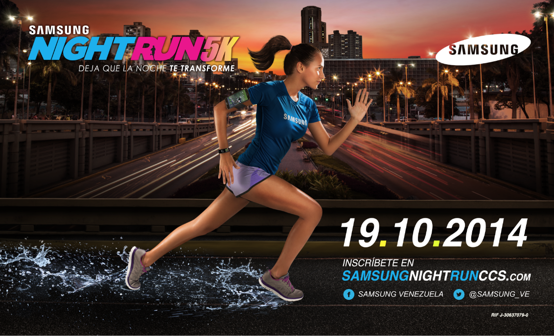 Abiertas las inscripciones para la segunda carrera Samsung Nightrun 5K