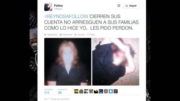 Matan a tuitera que denunciaba a cárteles y publicaron la foto en su propia cuenta