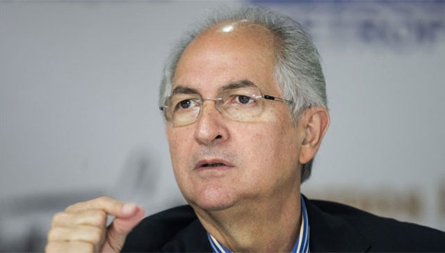 Ledezma: Este Gobierno está inhabilitado para superar la crisis