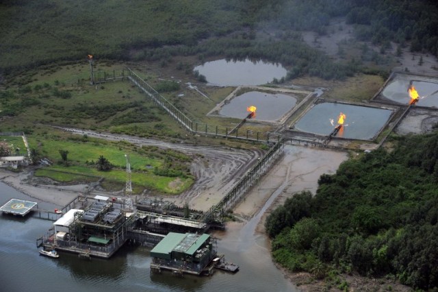 Foto: vista de canales Shell Cawtharine en Awoba en el delta del Níger / AFP