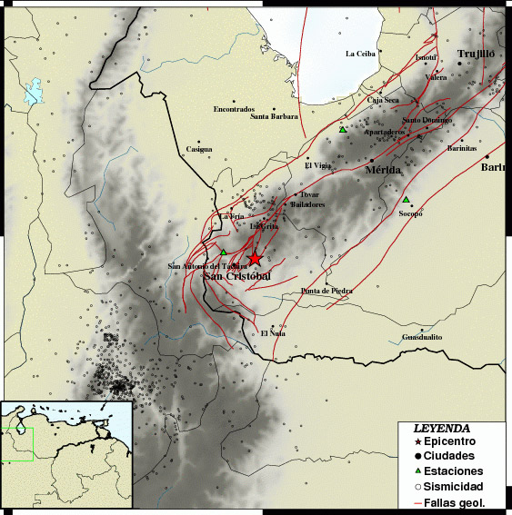 Sismo de magnitud 4.0 en San Cristóbal