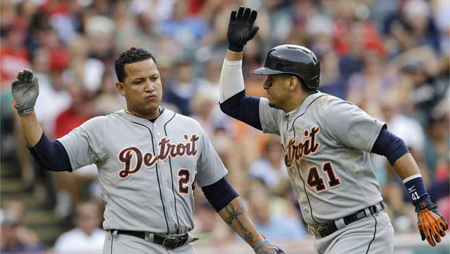 Miguel Cabrera y Víctor Martínez se fueron para la calle