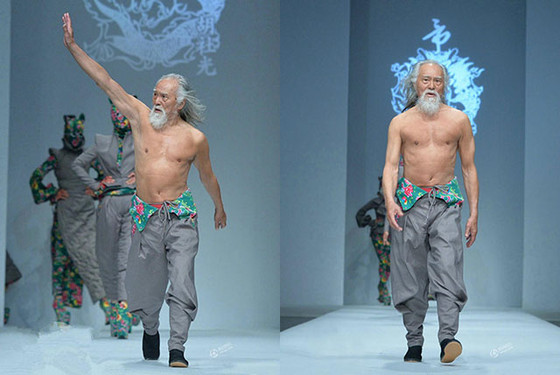 Modelo de 79 años se robó el show en la Semana de la Moda de China (Video)