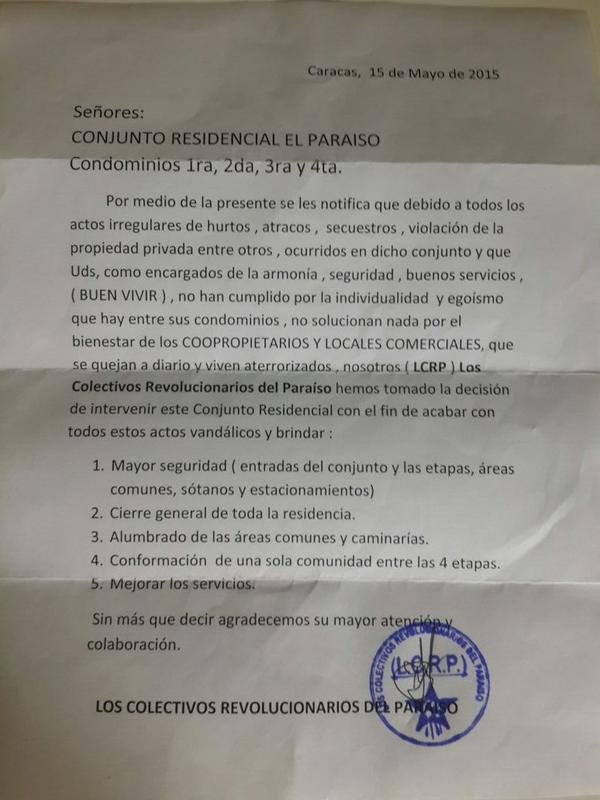 ¡No lo has visto todo! Colectivos deciden tomar residencia en El Paraíso por “no solucionar” la inseguridad