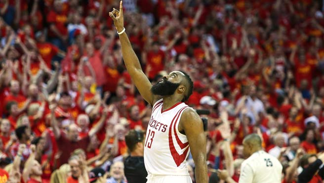 Houston dejó en el camino a Los Ángeles con James Harden como protagonista