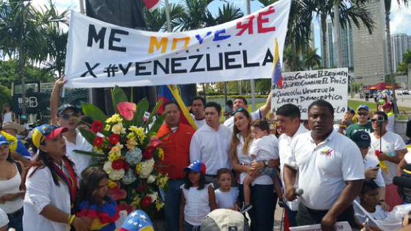 Alcalde de Doral en Miami marchó en apoyo a Venezuela