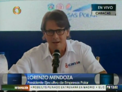 Lorenzo Mendoza ratifica el compromiso social de Empresas Polar (Video)