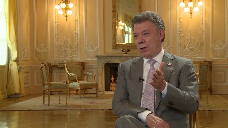 Santos y el proceso de paz con las Farc (Video)