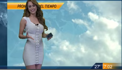 Hasta Donald Trump está viendo los pronósticos del clima de esta reportera sexy (Fotos)