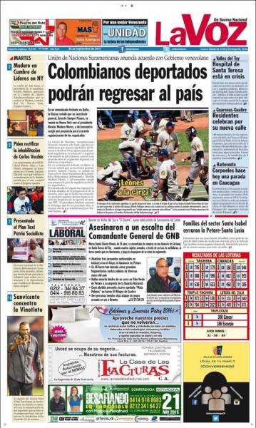 PORTADA LA VOZ