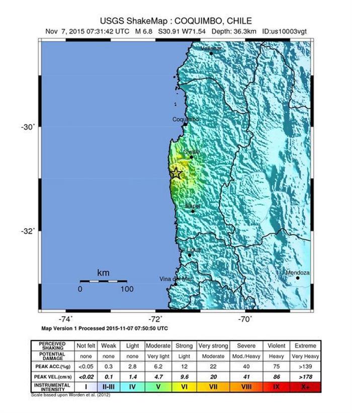 Sismo de 5,5 grados afectó extremo norte de Chile